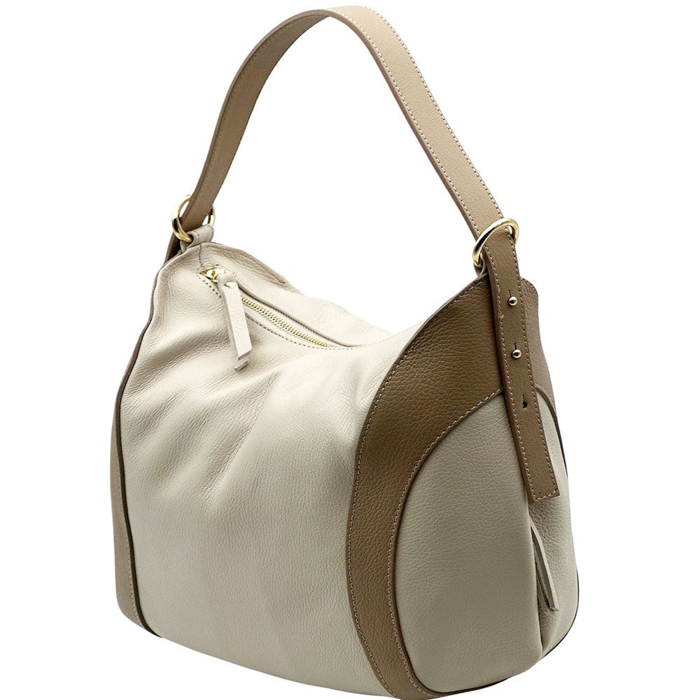 Silvia Italian Leather Shoulder Bag - Leather Italiano