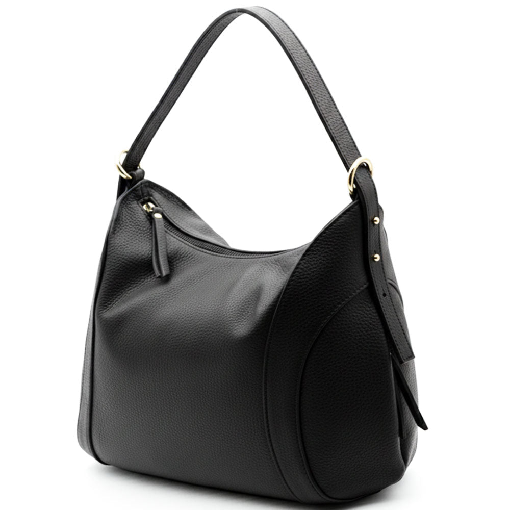 Silvia Italian Leather Shoulder Bag - Leather Italiano