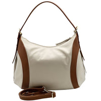 Silvia Italian Leather Shoulder Bag - Leather Italiano