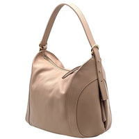 Silvia Italian Leather Shoulder Bag - Leather Italiano