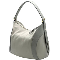 Silvia Italian Leather Shoulder Bag - Leather Italiano