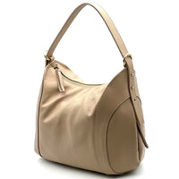 Silvia Italian Leather Shoulder Bag - Leather Italiano