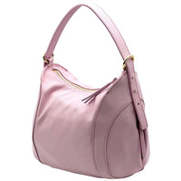 Silvia Italian Leather Shoulder Bag - Leather Italiano