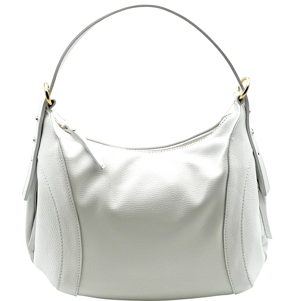 Silvia Italian Leather Shoulder Bag - Leather Italiano
