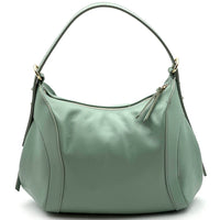 Silvia Italian Leather Shoulder Bag - Leather Italiano