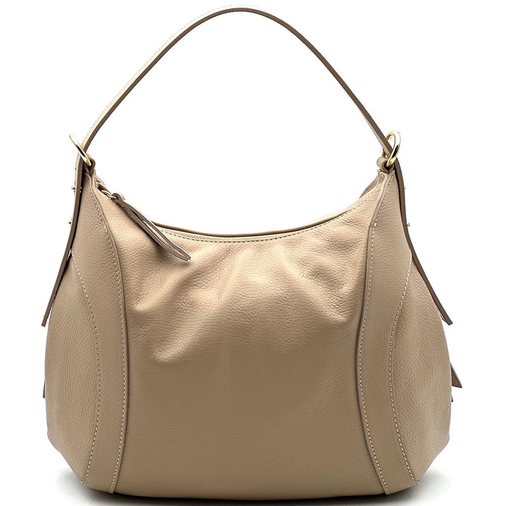 Silvia Italian Leather Shoulder Bag - Leather Italiano