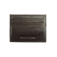 Simple Leather Card Holder V - Ultra - Slim Front Pocket Wallet - Leather Italiano