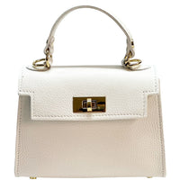 Sofia Structured Italian Leather Handbag - Leather Italiano