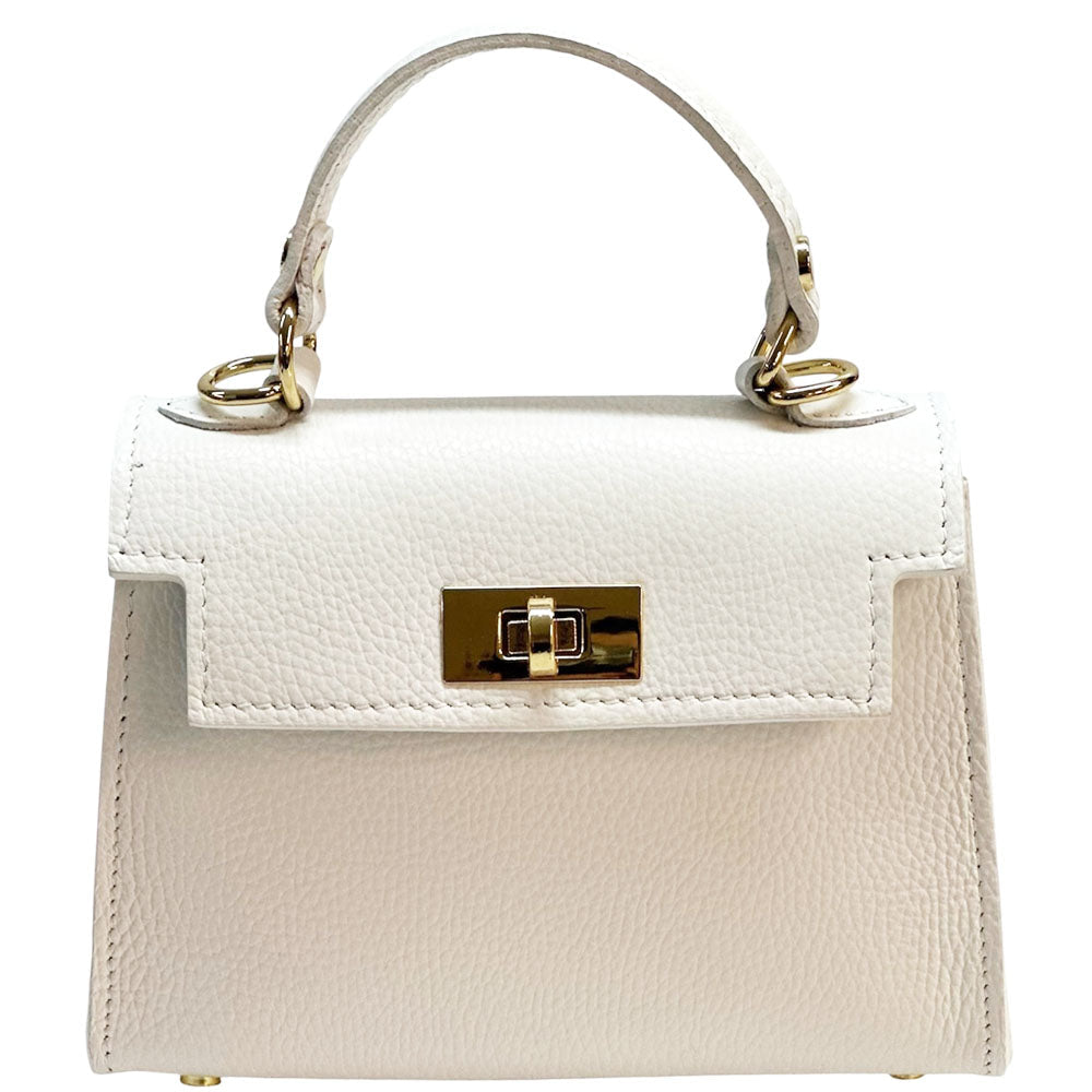 Sofia Structured Italian Leather Handbag - Leather Italiano