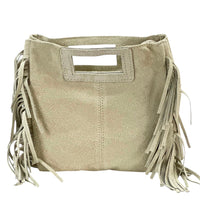 Solaio Cow Leather Fringe Handbag - Leather Italiano