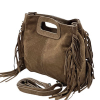 Solaio Cow Leather Fringe Handbag - Leather Italiano