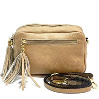 Solea Italian Leather Tassel Clutch & Crossbody Bag - Leather Italiano