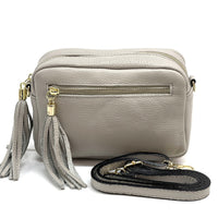 Solea Italian Leather Tassel Clutch & Crossbody Bag - Leather Italiano