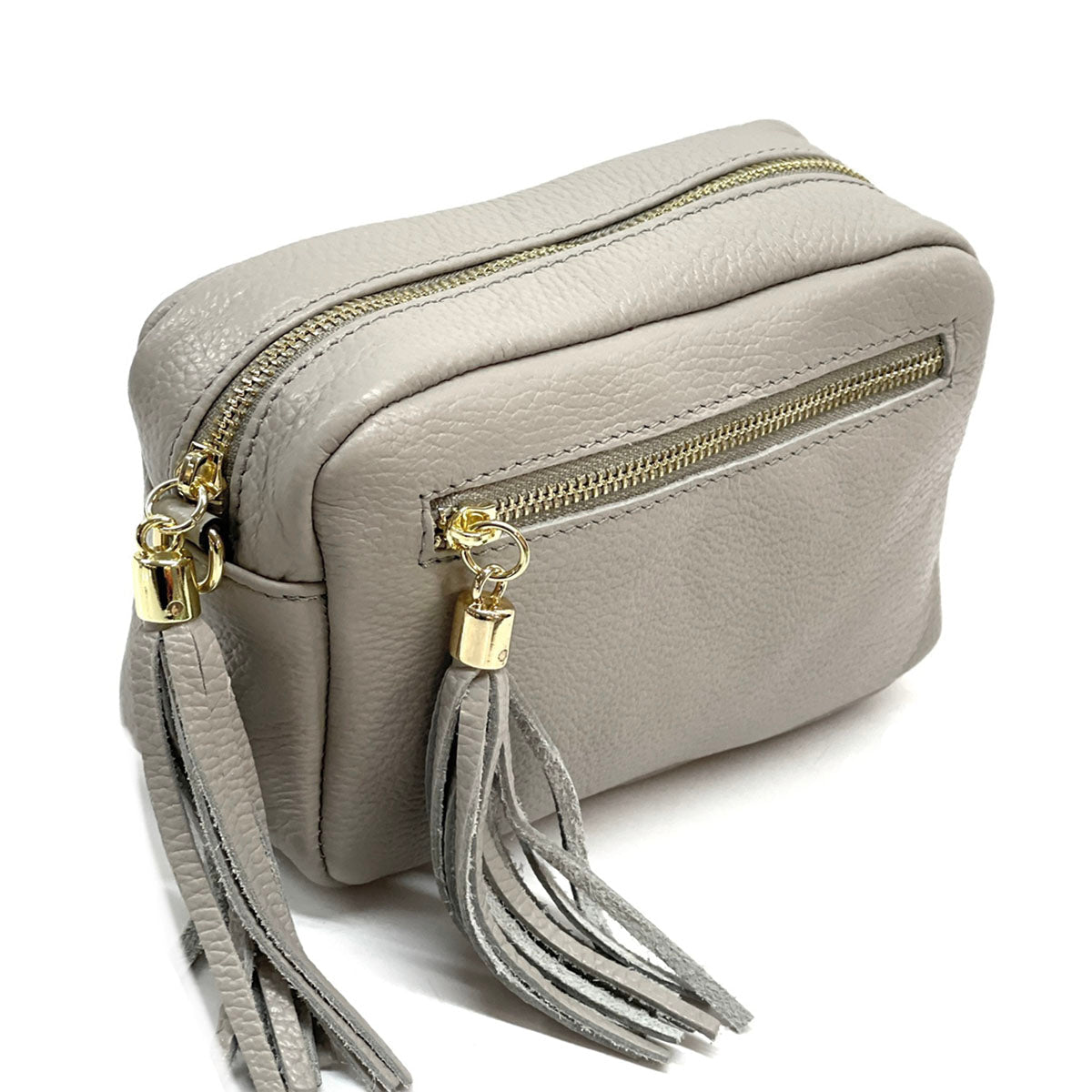 Solea Italian Leather Tassel Clutch & Crossbody Bag - Leather Italiano
