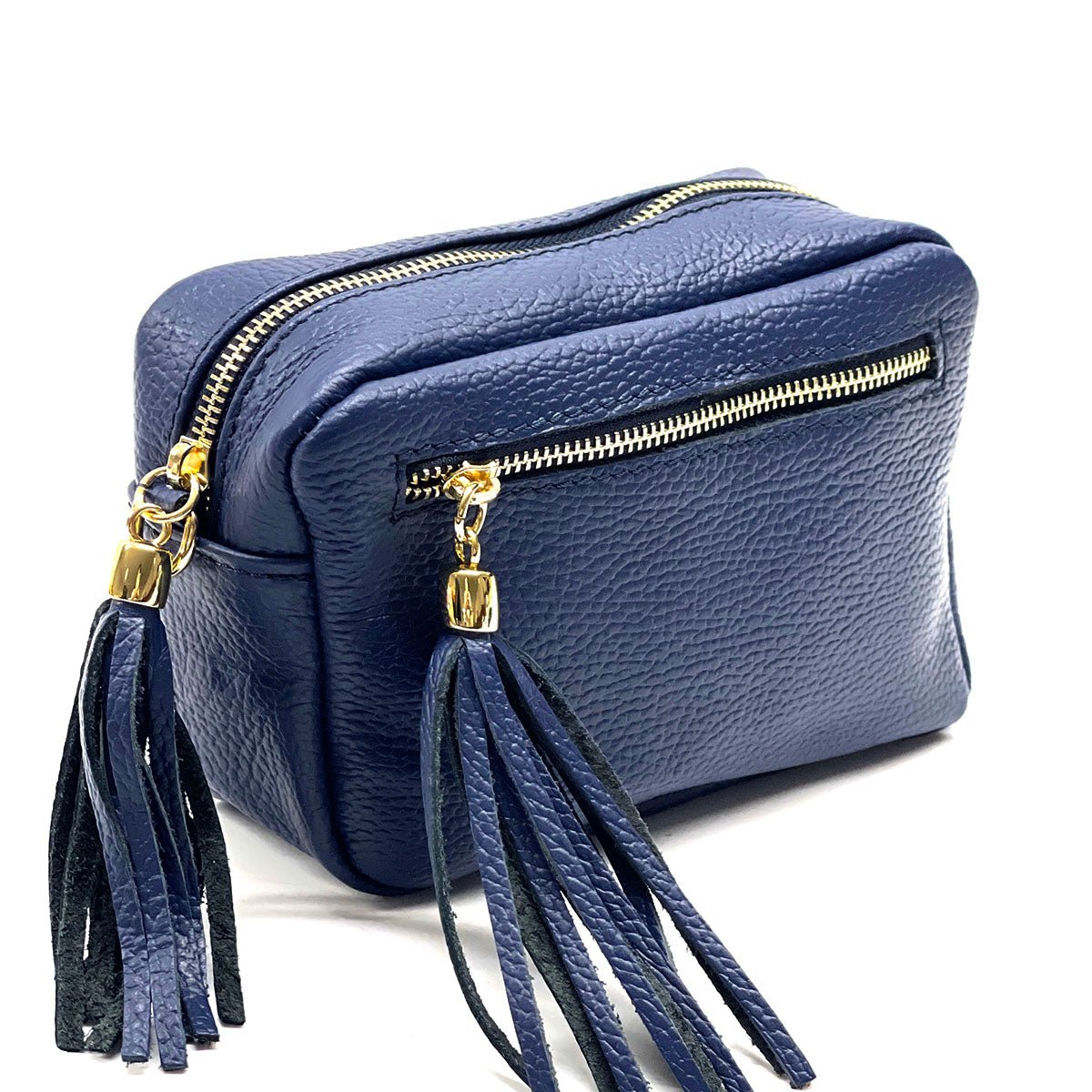 Solea Italian Leather Tassel Clutch & Crossbody Bag - Leather Italiano