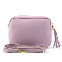 Solea Italian Leather Tassel Clutch & Crossbody Bag - Leather Italiano