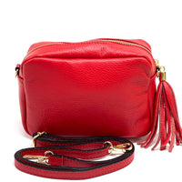 Solea Italian Leather Tassel Clutch & Crossbody Bag - Leather Italiano