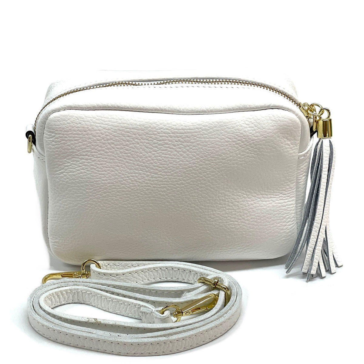 Solea Italian Leather Tassel Clutch & Crossbody Bag - Leather Italiano