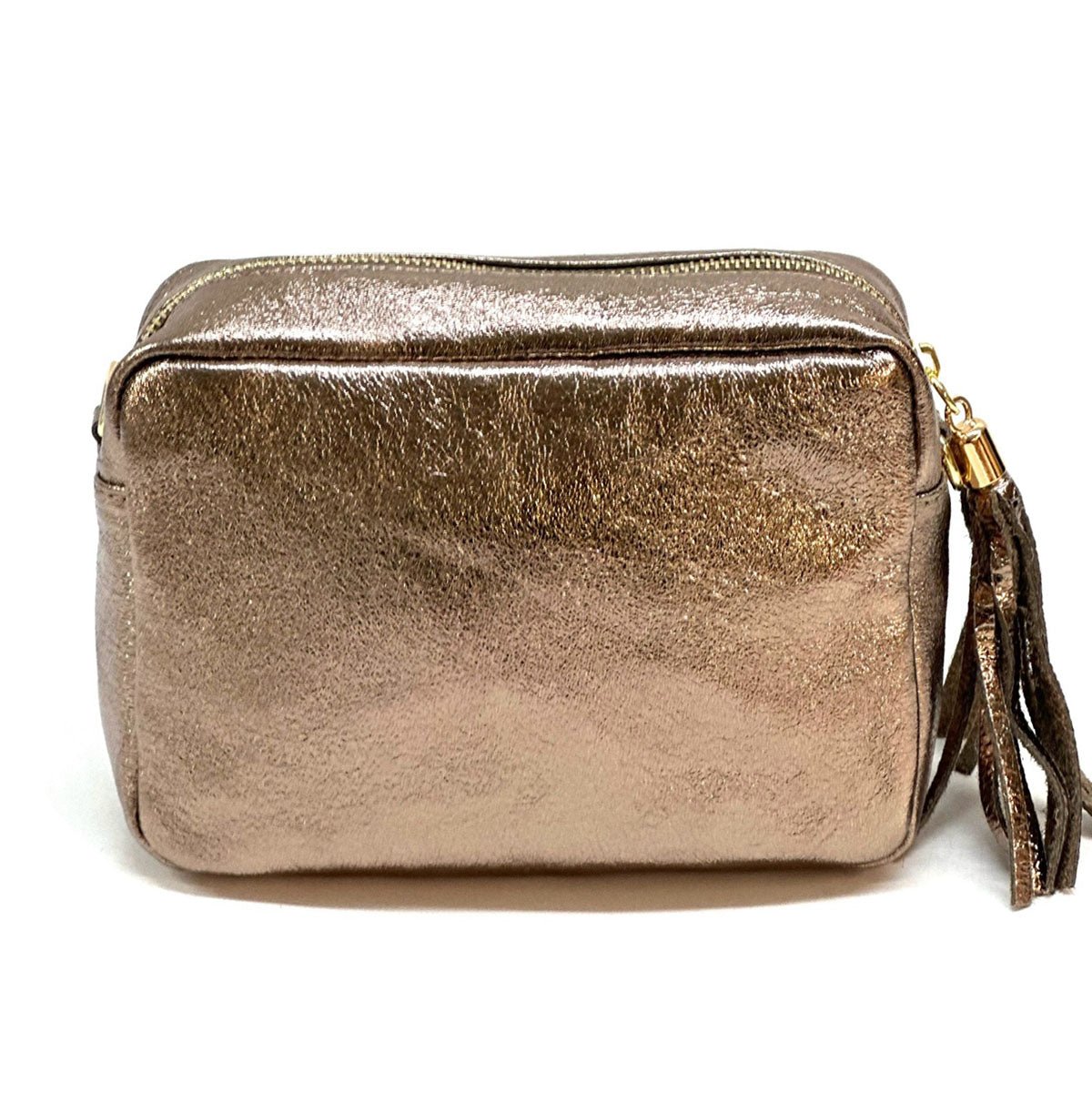 Solea Italian Leather Tassel Clutch & Crossbody Bag - Leather Italiano