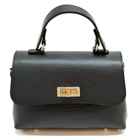 Structured Leather Top Handle Bag - Eleganza - Leather Italiano