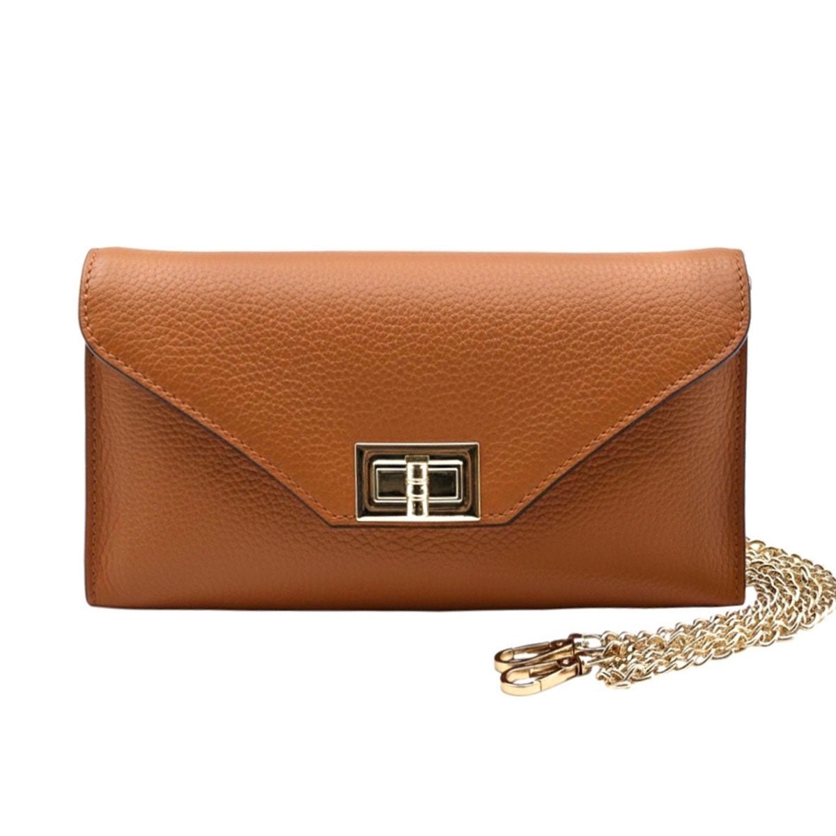 Teodora Italian Leather Evening Clutch Bag - Leather Italiano