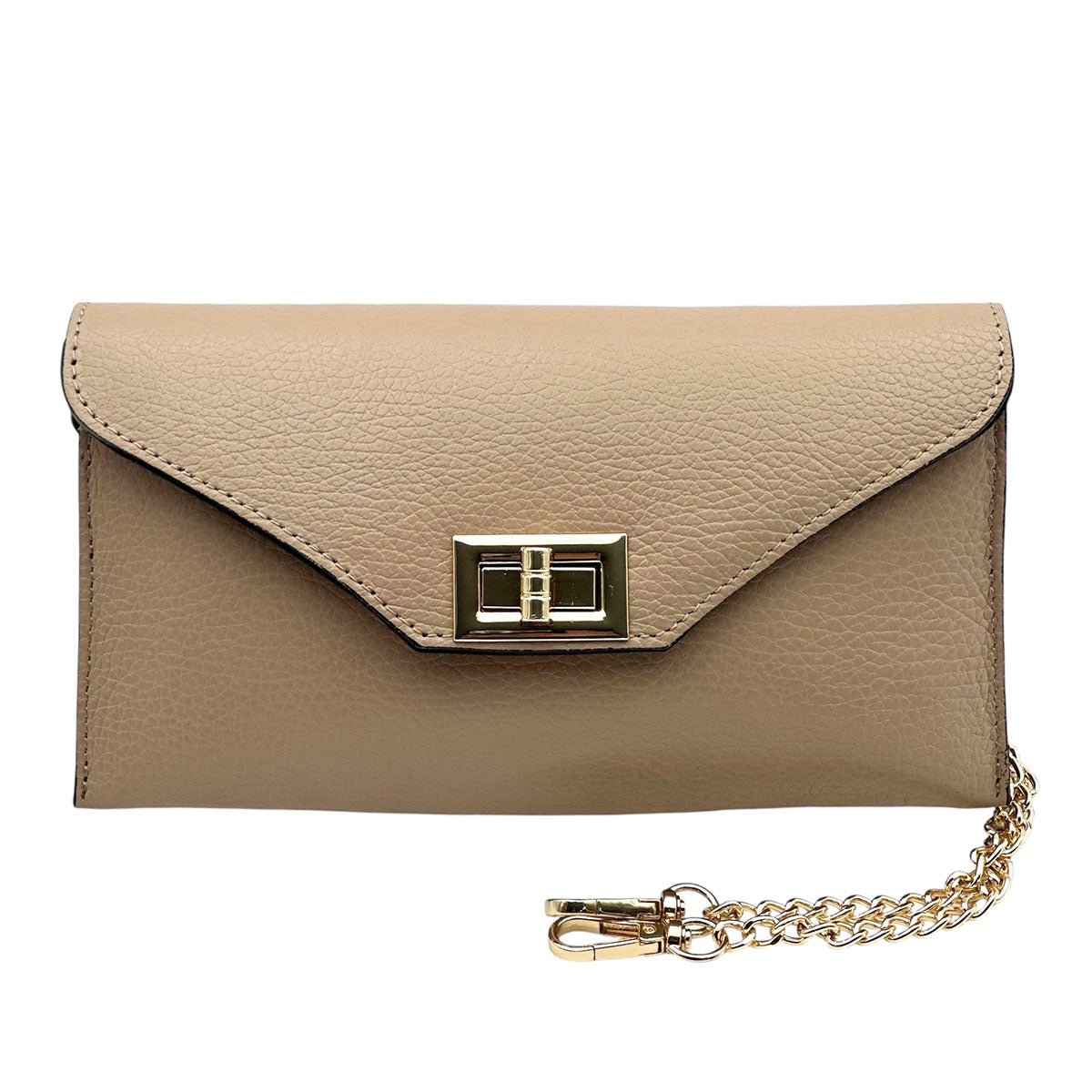 Teodora Italian Leather Evening Clutch Bag - Leather Italiano