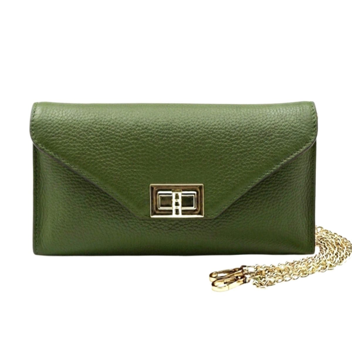 Teodora Italian Leather Evening Clutch Bag - Leather Italiano