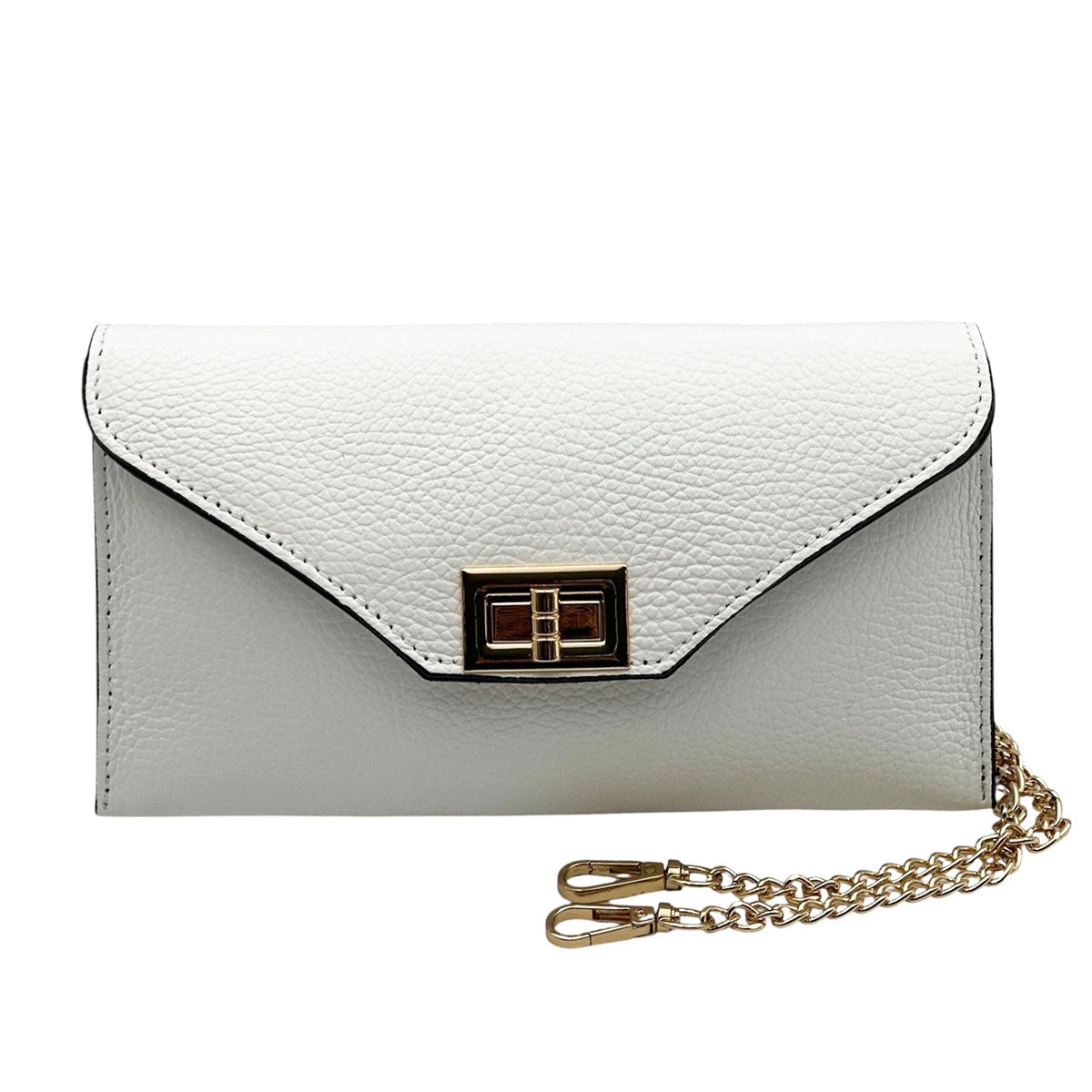 Teodora Italian Leather Evening Clutch Bag - Leather Italiano