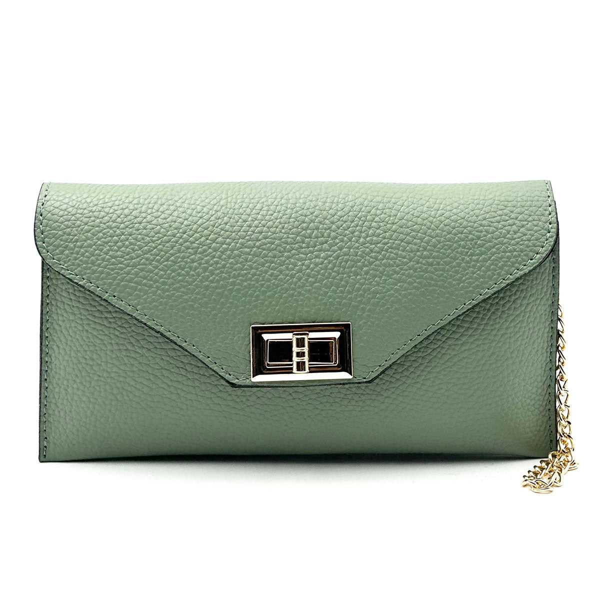 Teodora Italian Leather Evening Clutch Bag - Leather Italiano