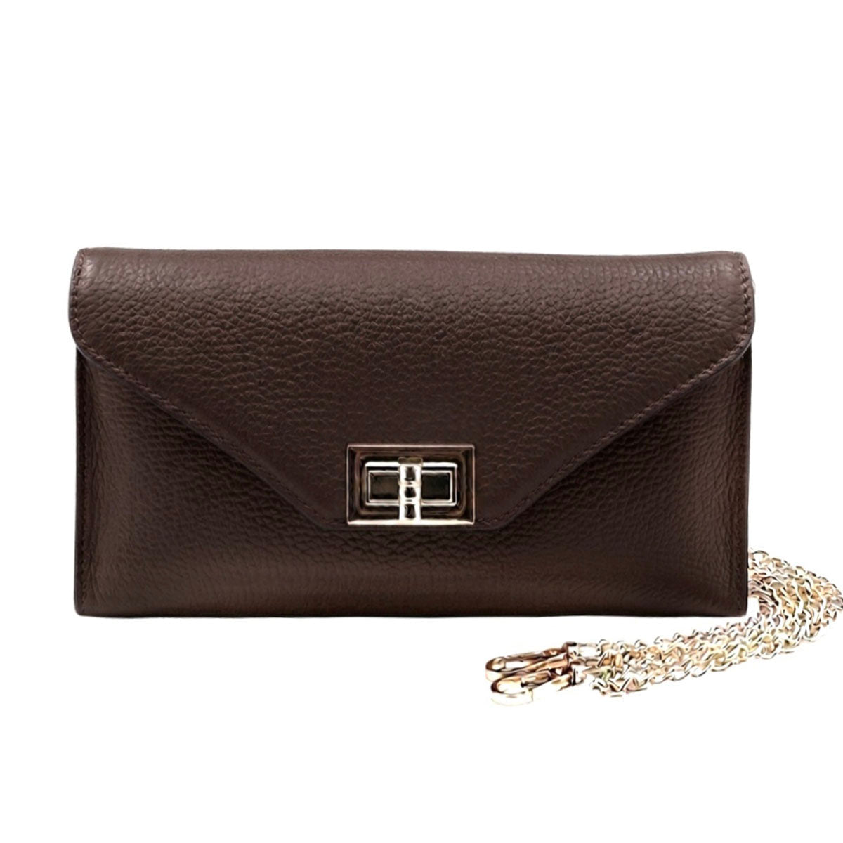 Teodora Italian Leather Evening Clutch Bag - Leather Italiano