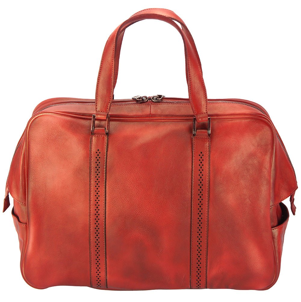 Travel bag Danilo in vintage leather - Leather Italiano