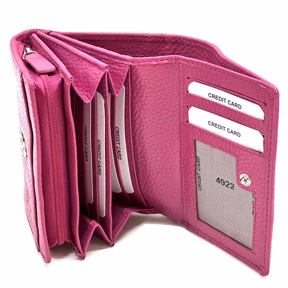 Tris Leather Wallet - Leather Italiano