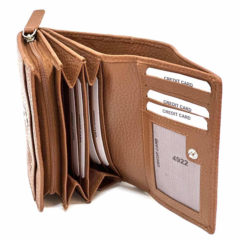 Tris Leather Wallet - Leather Italiano