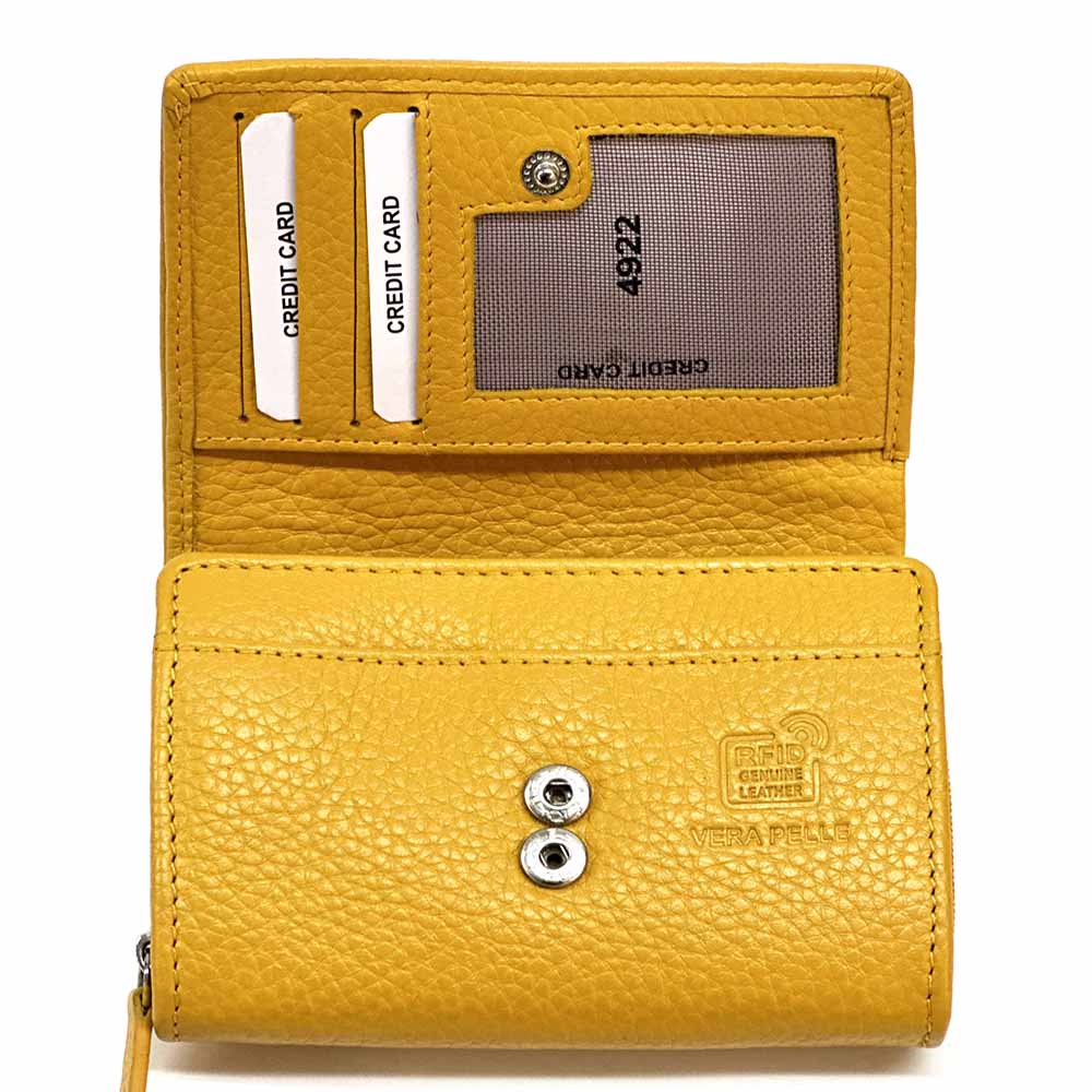 Tris Leather Wallet - Leather Italiano