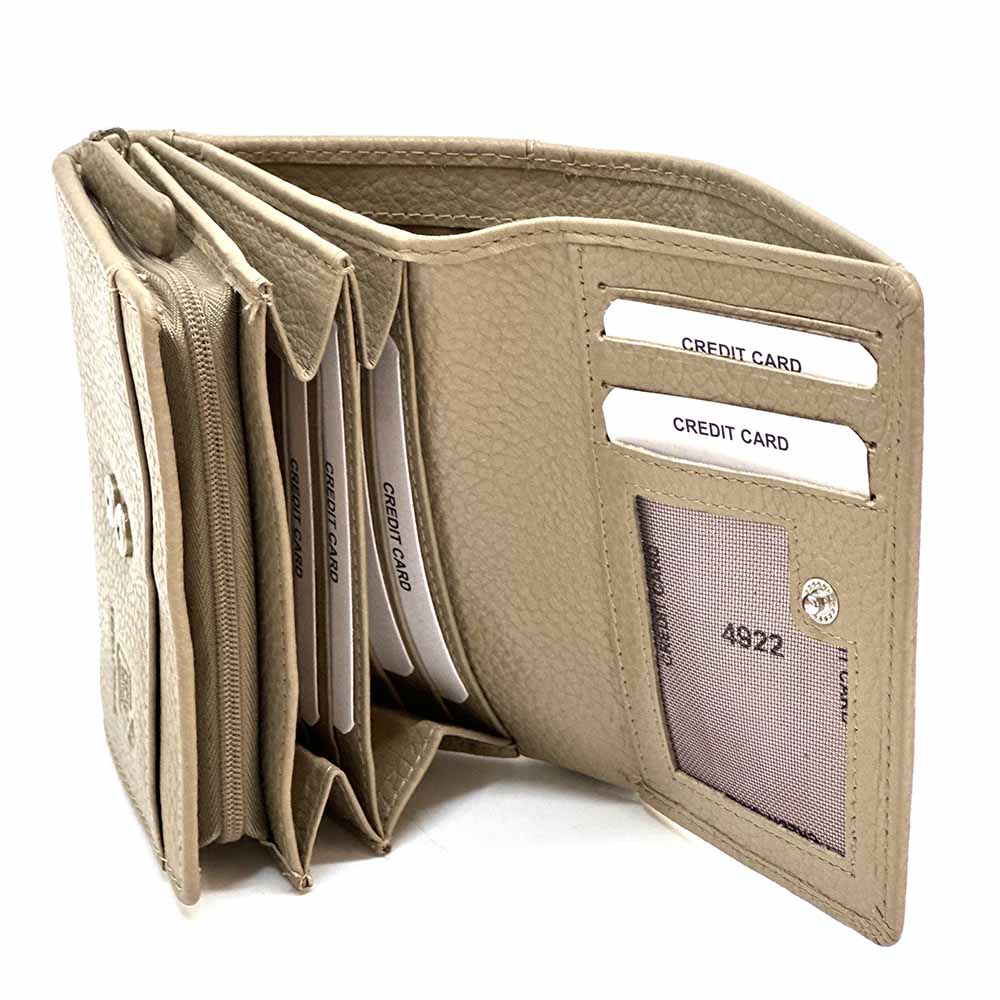 Tris Leather Wallet - Leather Italiano