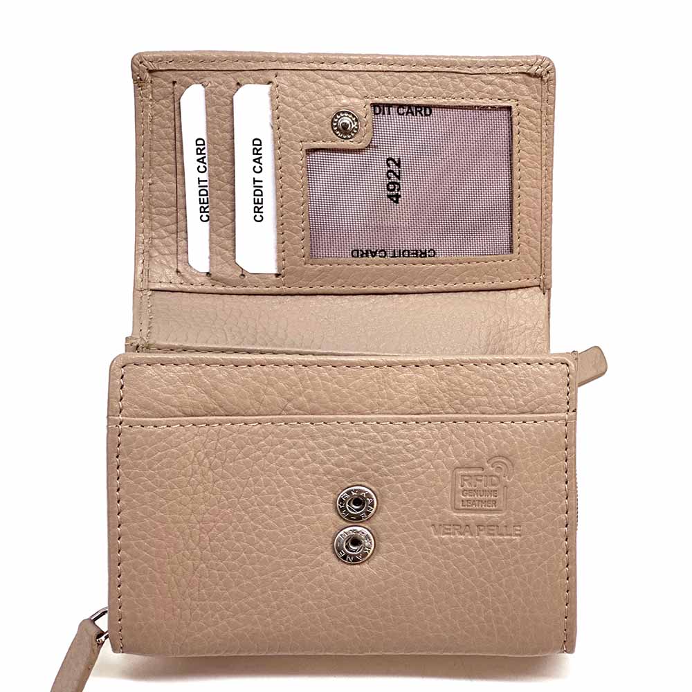Tris Leather Wallet - Leather Italiano
