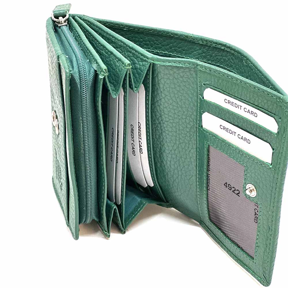 Tris Leather Wallet - Leather Italiano