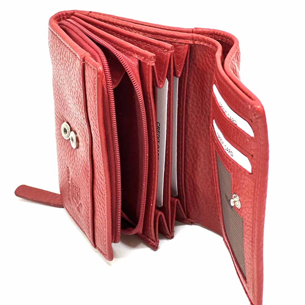 Tris Leather Wallet - Leather Italiano