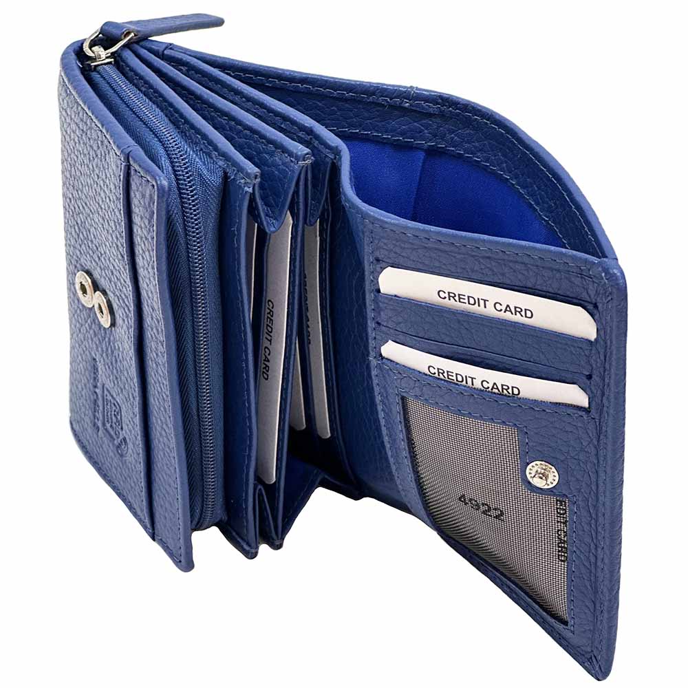 Tris Leather Wallet - Leather Italiano