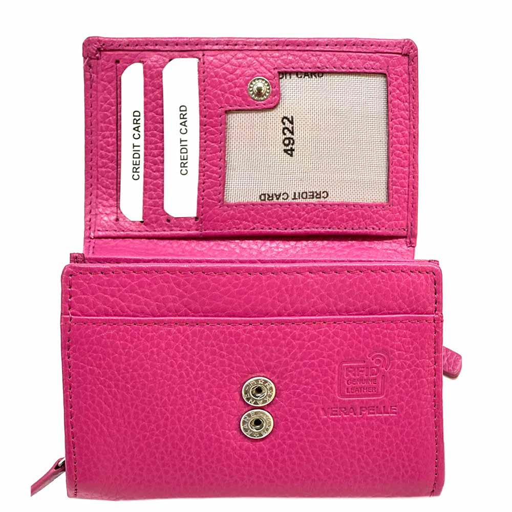 Tris Leather Wallet - Leather Italiano