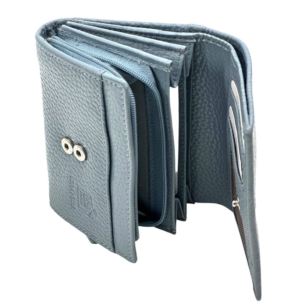 Tris Leather Wallet - Leather Italiano