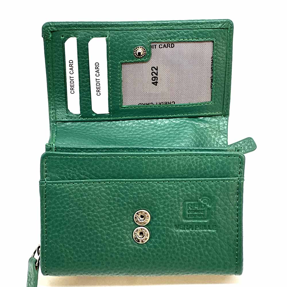 Tris Leather Wallet - Leather Italiano