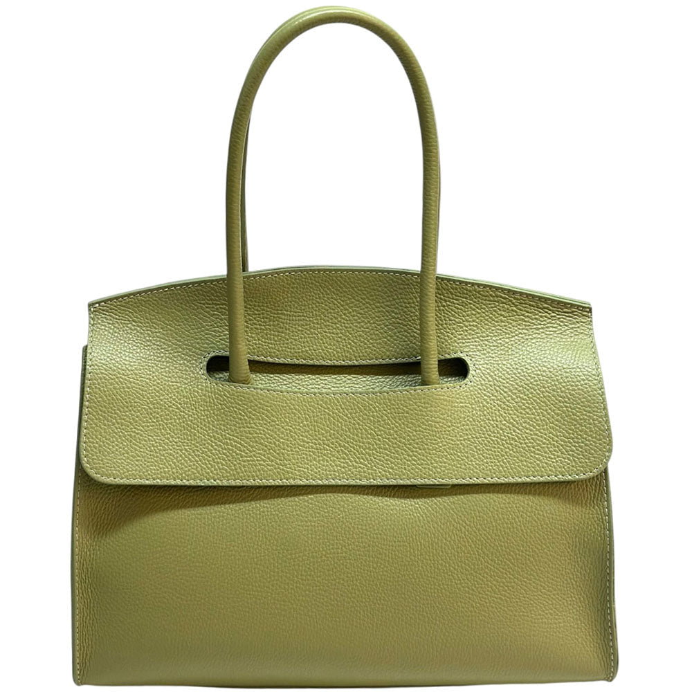 Valeria Structured Italian Leather Handbag - Leather Italiano