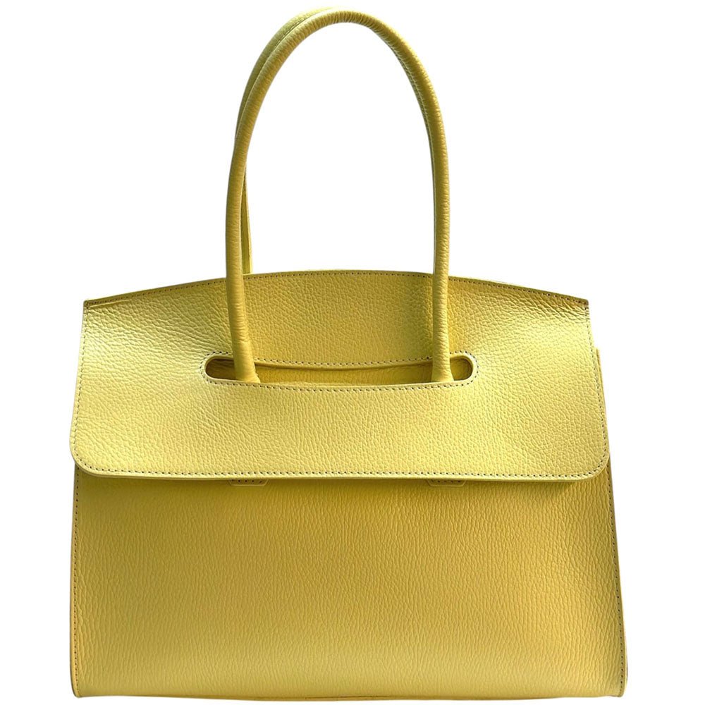 Valeria Structured Italian Leather Handbag - Leather Italiano