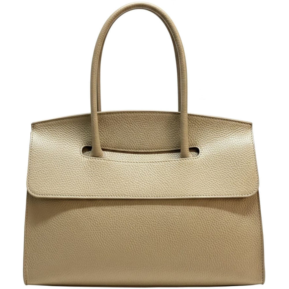 Valeria Structured Italian Leather Handbag - Leather Italiano