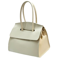 Valeria Structured Italian Leather Handbag - Leather Italiano