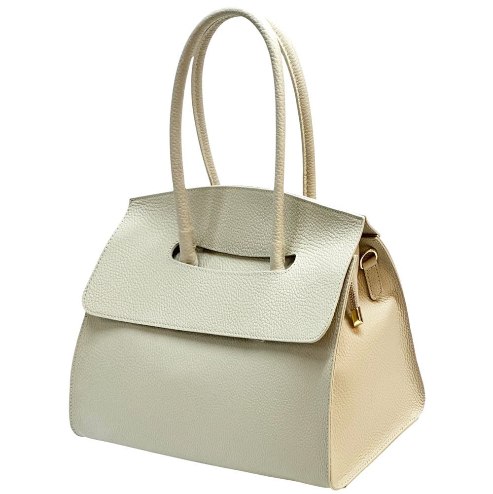 Valeria Structured Italian Leather Handbag - Leather Italiano