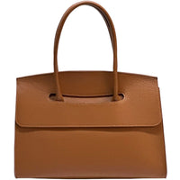 Valeria Structured Italian Leather Handbag - Leather Italiano