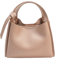 Vanessa Italian Leather Structured Handbag - Leather Italiano