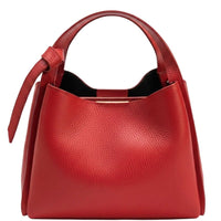 Vanessa Italian Leather Structured Handbag - Leather Italiano